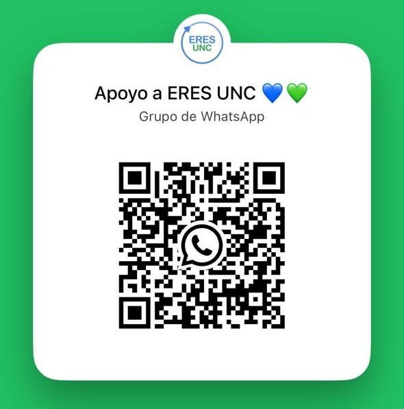 Código QR del grupo de WhatsApp de Eres UNC